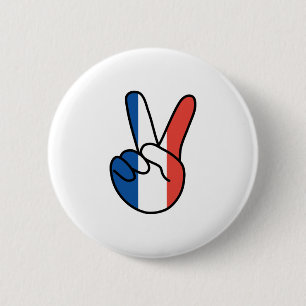 Frankrijk Markering V Ronde Button 5,7 Cm