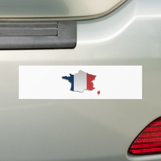 Frankrijk Marktkaart_2 Bumpersticker (Op auto)