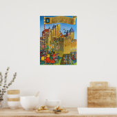 Frankrijk, Medieval Carassonne Poster (Keuken)