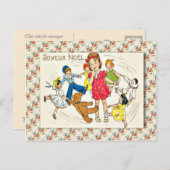  Frankrijk, meisje met dansspeelgoed Briefkaart (Voorkant / Achterkant)