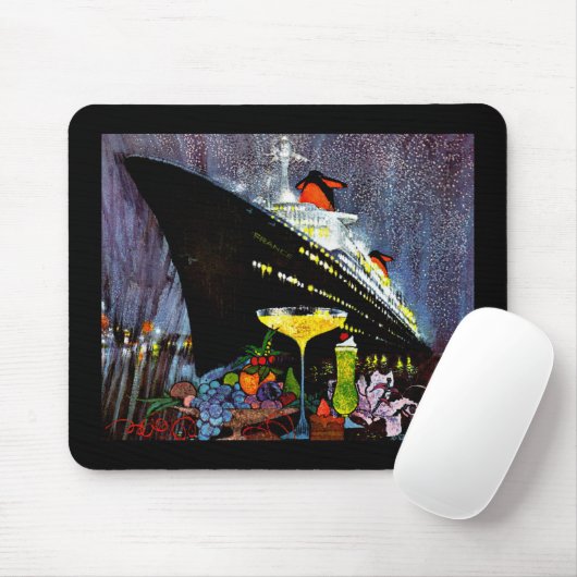 Frankrijk met Champagne Muismat (Met muis)