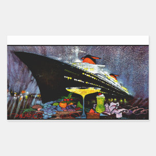 Frankrijk met Champagne Rechthoekige Sticker