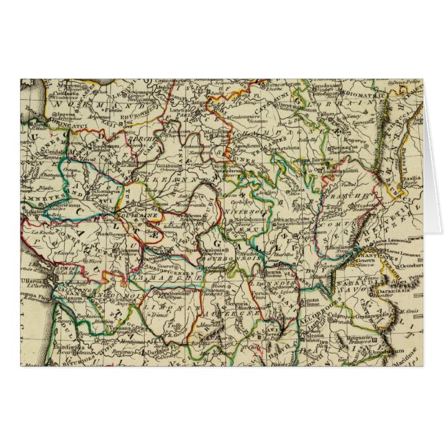 Frankrijk met vastgestelde grenzen (Voorkant Horizontaal)