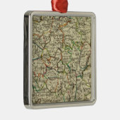 Frankrijk met vastgestelde grenzen metalen ornament (Rechts)