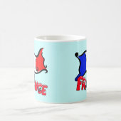 Frankrijk met vlaggenproducten koffiemok (Center)