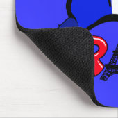 Frankrijk met vlaggenproducten muismat (Hoek)