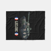 Frankrijk Militaire Moderne Oorlog Main Battle Tan Fleece Deken (Voorkant (Horizontaal))