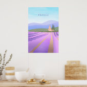 Frankrijk Minimaal Reisposter Poster (Keuken)