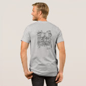 Frankrijk Minimalistisch T-shirt met ontwerp (Voorkant)