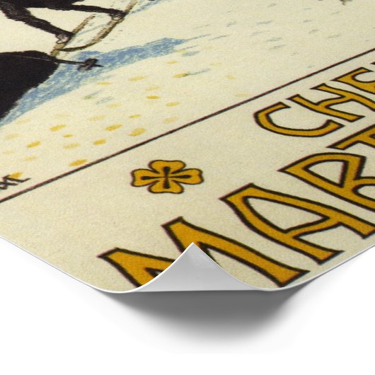 Frankrijk - Monks Skiing Poster (Hoek)