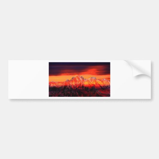 Frankrijk Mont Blanc kabelbaan Bumpersticker (Voorkant)
