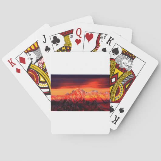 Frankrijk Mont Blanc kabelbaan Pokerkaarten (Achterkant)