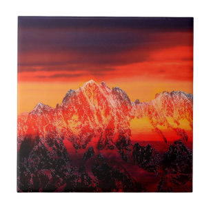 Frankrijk Mont Blanc kabelbaan Tegeltje