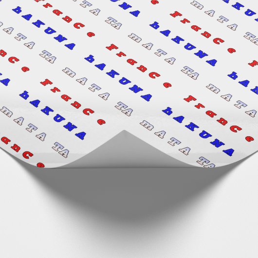 Frankrijk Mooie nationale vlag kleuren rood wit bl Cadeaupapier (Hoek)