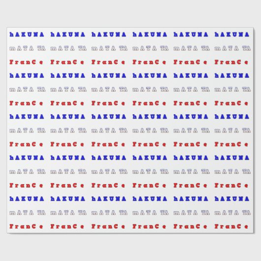 Frankrijk Mooie nationale vlag kleuren rood wit bl Cadeaupapier (Vlak)