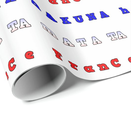 Frankrijk Mooie nationale vlag kleuren rood wit bl Cadeaupapier (Rol Hoek)