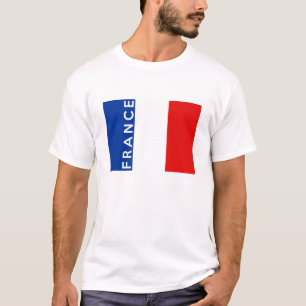 frankrijk naam vlaggensymbool t-shirt