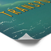 Frankrijk naar Spanje vakantieposter Poster (Hoek)