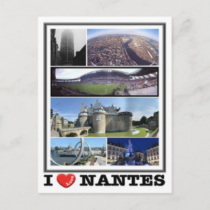 Frankrijk - Nantes - I Love - Briefkaart