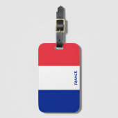 Frankrijk National Flag Patriotic Bagagelabel (Voorkant (verticaal))