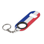 Frankrijk National Flag Patriotic Mini Flessenopener (Voorkant Gekanteld)