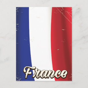 Frankrijk Nationale vlag vakantieposter Briefkaart