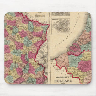 Frankrijk Nederland en België Muismat