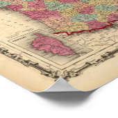 Frankrijk Nederland en België Poster (Hoek)