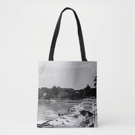  Frankrijk Nice Antibes the Garoupe strand Tote Bag (Voorkant)
