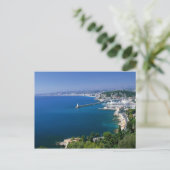 Frankrijk, Nice, luchtfoto van de haven Briefkaart (Staand voorkant)