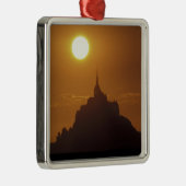 Frankrijk, Normandy. Mont Saint Michele Metalen Ornament (Rechts)
