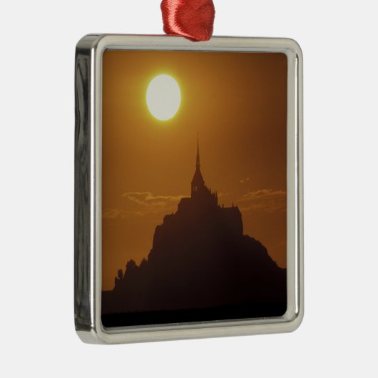 Frankrijk, Normandy. Mont Saint Michele Metalen Ornament (Rechts)