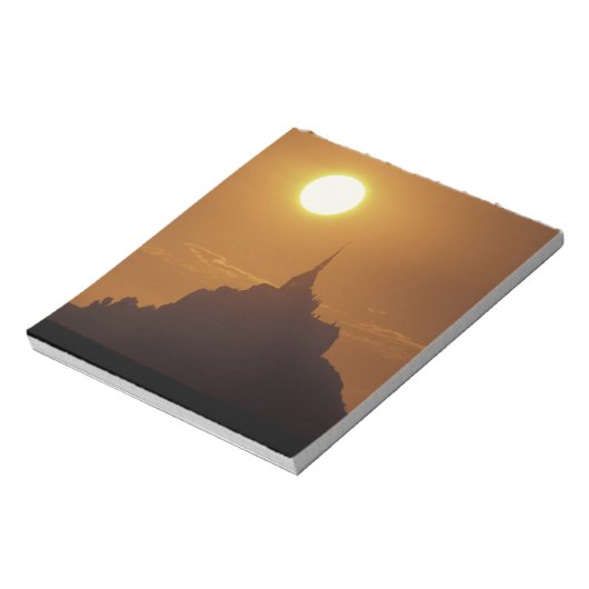 Frankrijk, Normandy. Mont Saint Michele Notitieblok (Linkerzijde)