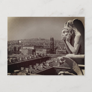  Frankrijk Notre Dame Cathedraal denker Briefkaart