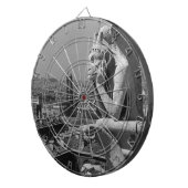 Frankrijk Notre Dame Cathedraal denker Dartbord (Voorkant Rechts)