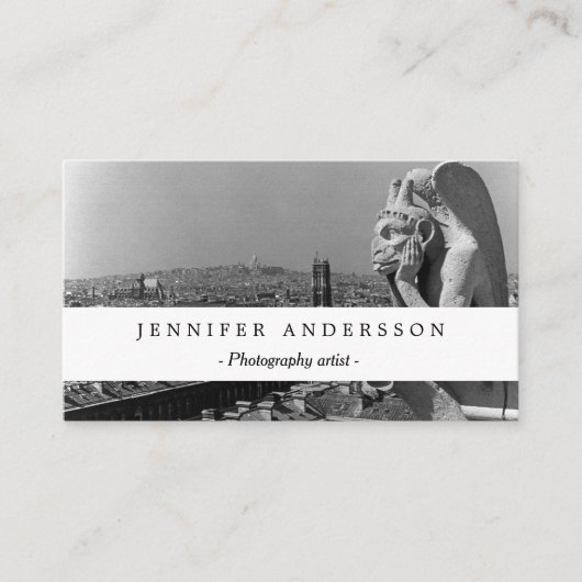 Frankrijk Notre Dame Cathedraal denker Visitekaartje (Voorkant)