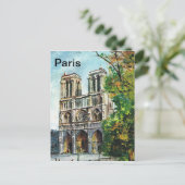 Frankrijk, Notre Dame de Paris Briefkaart (Staand voorkant)