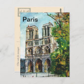 Frankrijk, Notre Dame de Paris Briefkaart (Voorkant / Achterkant)
