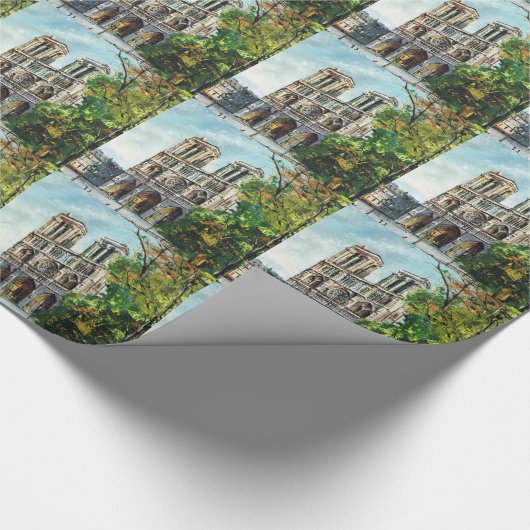 Frankrijk, Notre Dame de Paris Cadeaupapier (Hoek)