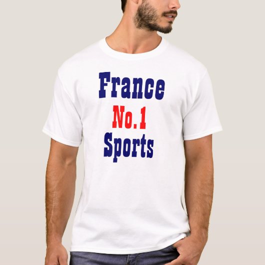 Frankrijk nummer één sport t-shirt (Voorkant)