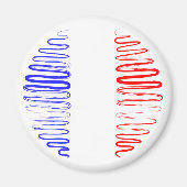 Frankrijk op witte magneet (Voorkant)