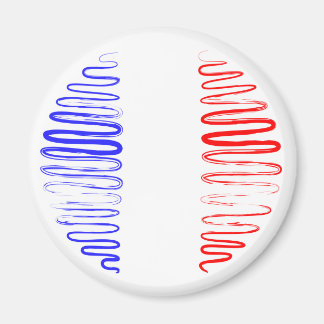 Frankrijk op witte magneet