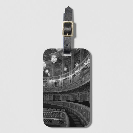  Frankrijk opera house Mouse Versailles palace Bagagelabel (Voorkant (verticaal))