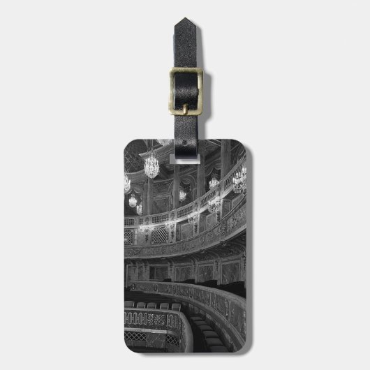  Frankrijk opera house Mouse Versailles palace Bagagelabel (Voorkant verticaal)