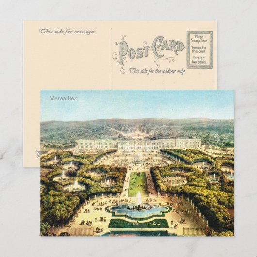  Frankrijk, Palais de Versailles Briefkaart (Voorkant / Achterkant)
