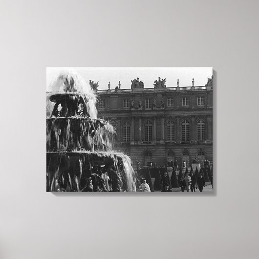 Frankrijk paleis Versailles Pyramid-fontein Canvas Afdruk (Voorkant)
