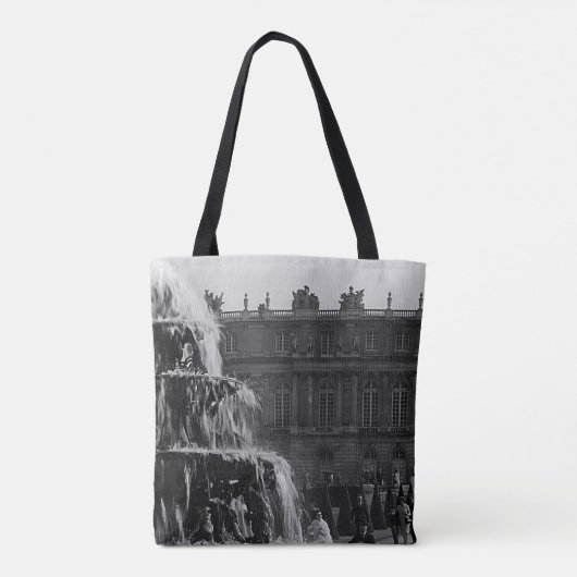  Frankrijk paleis Versailles Pyramid-fontein Tote Bag (Achterkant)