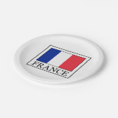 Frankrijk Papieren Bordje (Gekanteld)