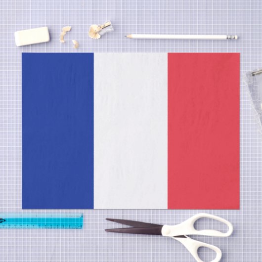 Frankrijk papieren tissue, Franse Vlag tissue papi Tissuepapier (Craft)