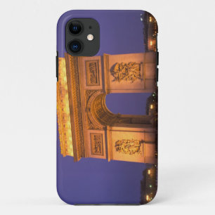 Frankrijk, Parijs, Arc de Triomphe bij schemering. Case-Mate iPhone Case